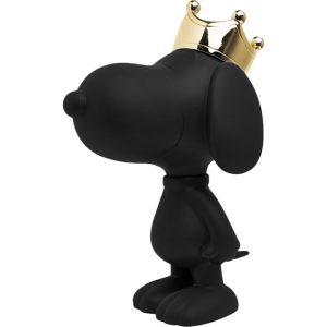 Snoopy with Crown 12" Figurine - Black & Gold