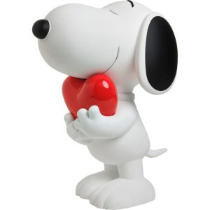 Snoopy 11" Figurine With Heart - White & Red