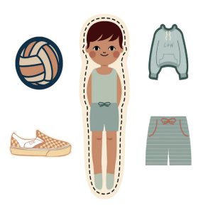 Nimix Paper Doll Boy 5-Piece Set