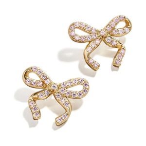Kids' Pave Bows Earrings