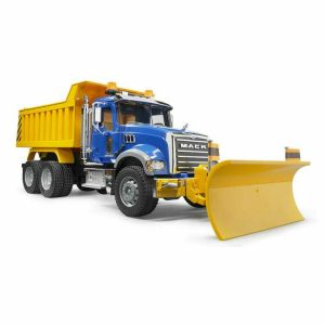 MACK Granite Dump Truck with Snow Plow Blade
