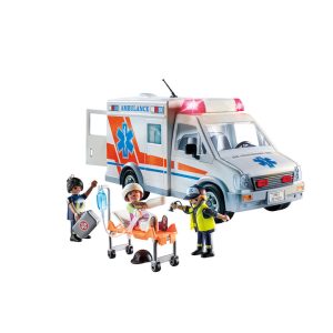 Ambulance with Lights, Accessories and 3 Figures