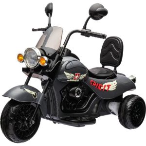 12V Kids Cruiser 1-Seater Motorcycle - Black